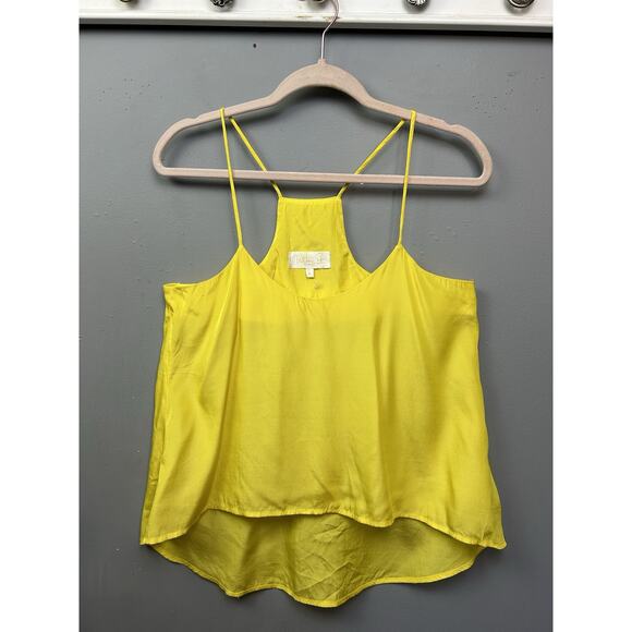 Whitney Port Strappy Tank Top Womens Medium Bright Yellow BikBok Girl - Picture 1 of 6